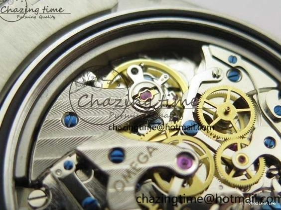 0211 Speedmaster SS Snoopy Apollo OMF Best Edition White Dial on SS Bracelet Venus EasyCare 7877